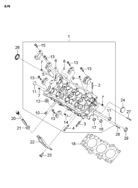 2006 Kia Sportage Cylinder Head Diagram 2