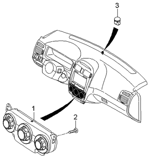 2006 Kia Spectra Heater System-Heater Control Diagram