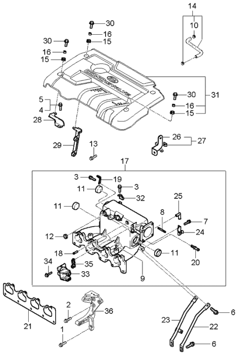 2004 Kia Spectra Intake Manifold Diagram