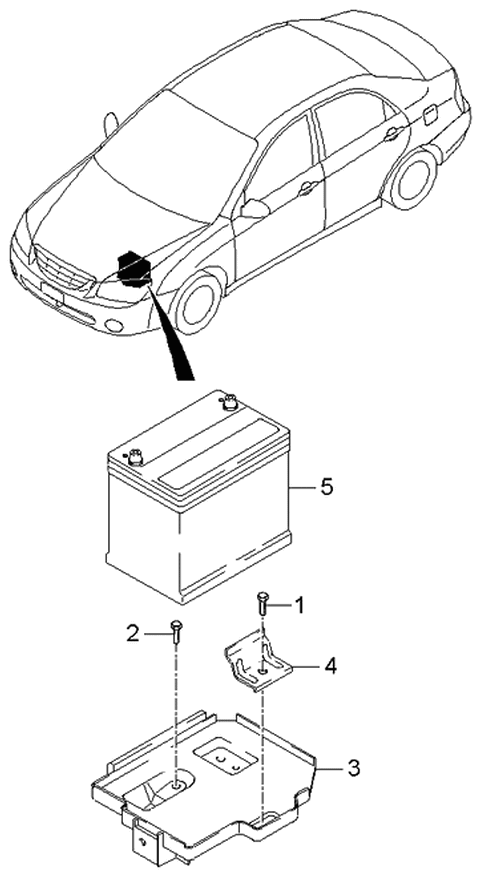 2006 Kia Spectra Battery Diagram