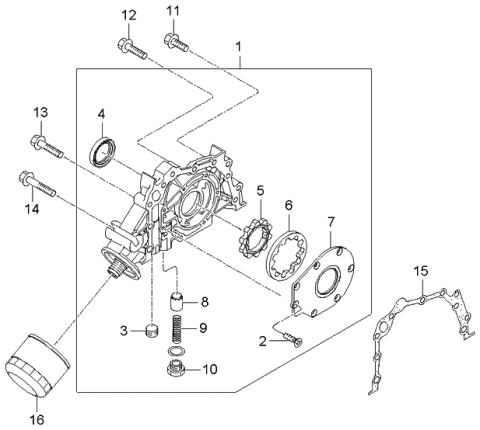 2004 Kia Spectra Plug Diagram for 2612435000