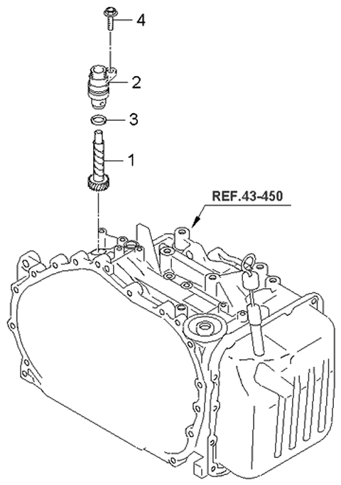 2003 Kia Spectra Speedometer Driven Gear Diagram 1