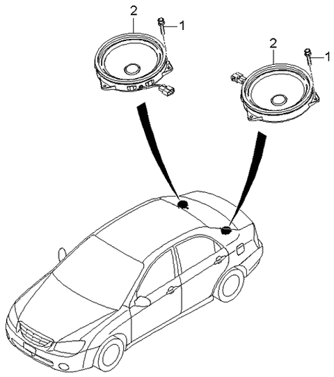 2003 Kia Spectra Speaker Diagram