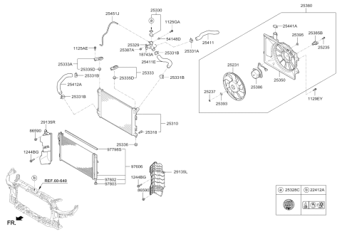 2017 Kia Forte Engine Cooling System Diagram 1