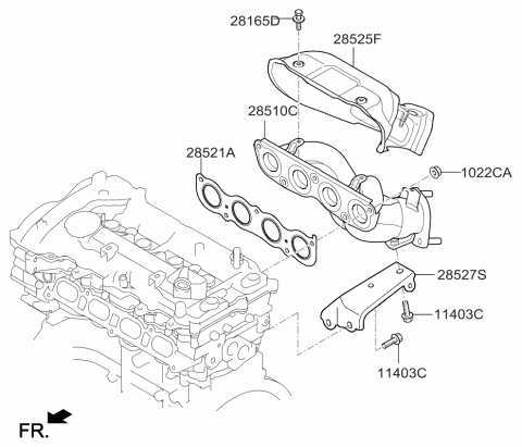 2017 Kia Forte Exhaust Manifold Diagram 2