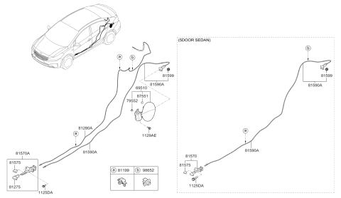 2018 Kia Forte Fuel Filler Door Diagram