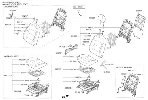 2017 Kia Forte Seat-Front Diagram 1