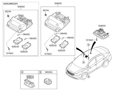 2017 Kia Forte Room Lamp Diagram