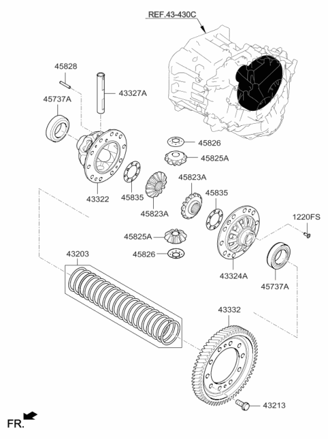 2017 Kia Forte Transaxle Gear-Manual Diagram 4