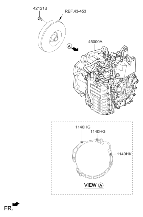 2018 Kia Forte Transaxle Assy-Auto Diagram