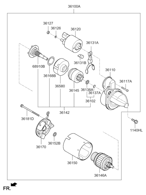 2017 Kia Forte Starter Diagram 2