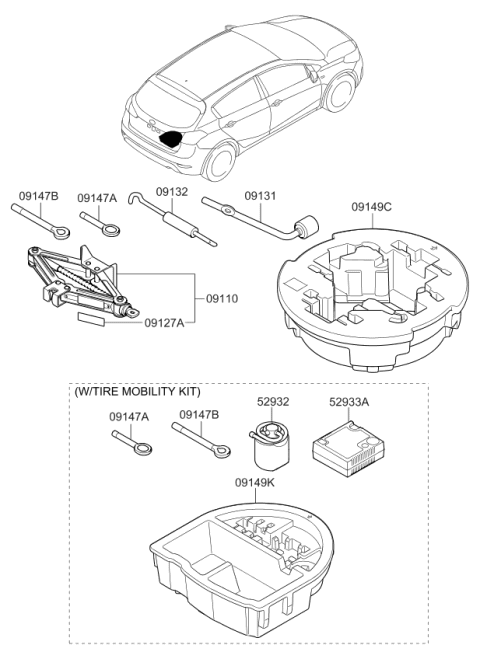 2017 Kia Forte Ovm Tool Diagram