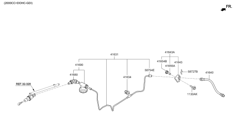 2018 Kia Forte Clutch Master Cylinder Diagram 2