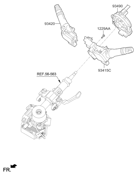 2018 Kia Forte Multifunction Switch Diagram