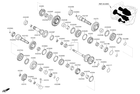 2018 Kia Forte Transaxle Gear-Manual Diagram 1