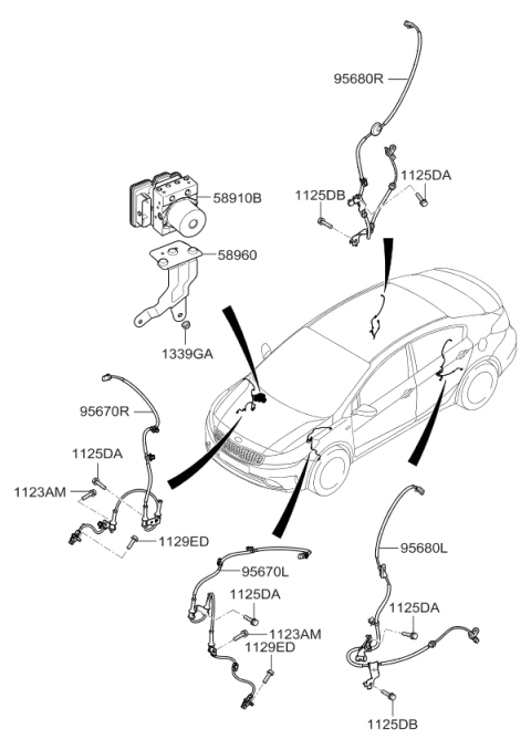 2017 Kia Forte Hydraulic Module Diagram