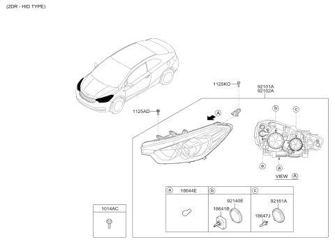 2017 Kia Forte Head Lamp Diagram 2