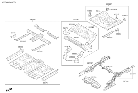 2018 Kia Forte Panel-Floor Diagram 2