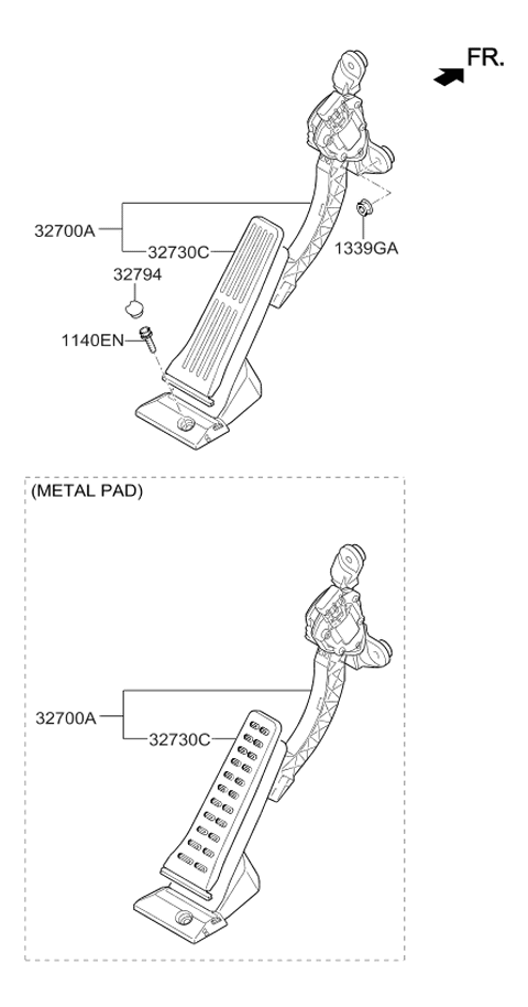 2017 Kia Forte Accelerator Pedal Diagram