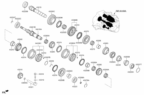 2017 Kia Forte Transaxle Gear-Manual Diagram 3