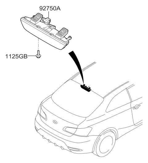 2017 Kia Forte High Mounted Stop Lamp Diagram