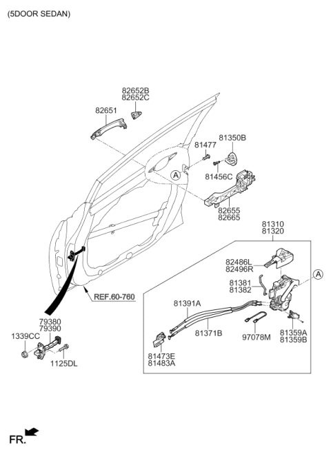 2017 Kia Forte Locking-Front Door Diagram 1