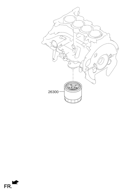 2018 Kia Forte Front Case & Oil Filter Diagram 2