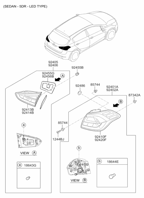 2017 Kia Forte Rear Combination Lamp Diagram 2
