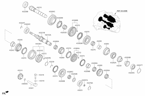 2018 Kia Forte Transaxle Gear-Manual Diagram 2