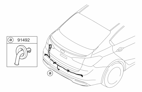 2017 Kia Forte Grommet Diagram for 919813X070