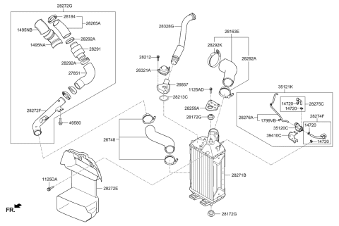 2018 Kia Forte Turbocharger & Intercooler Diagram