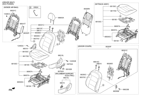 2017 Kia Forte Seat-Front Diagram 3