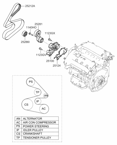 2009 Kia Optima Coolant Pump Diagram 2