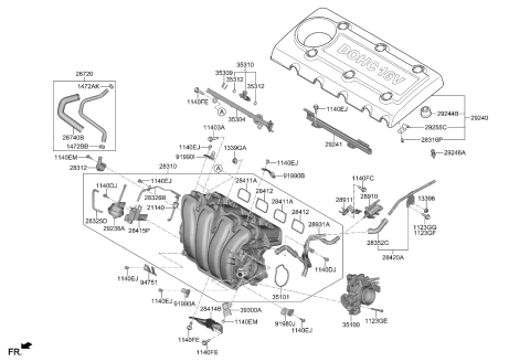 2009 Kia Optima Intake Manifold Diagram 1