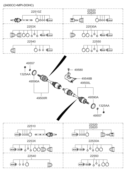 2008 Kia Optima Drive Shaft Diagram 1