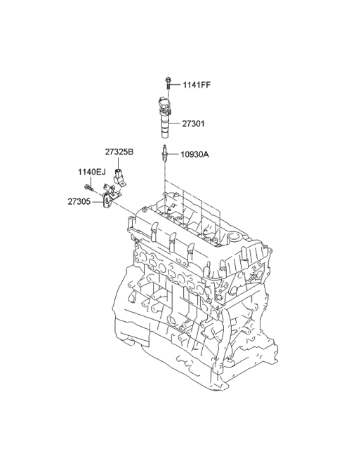 2008 Kia Optima Spark Plug & Cable Diagram 1