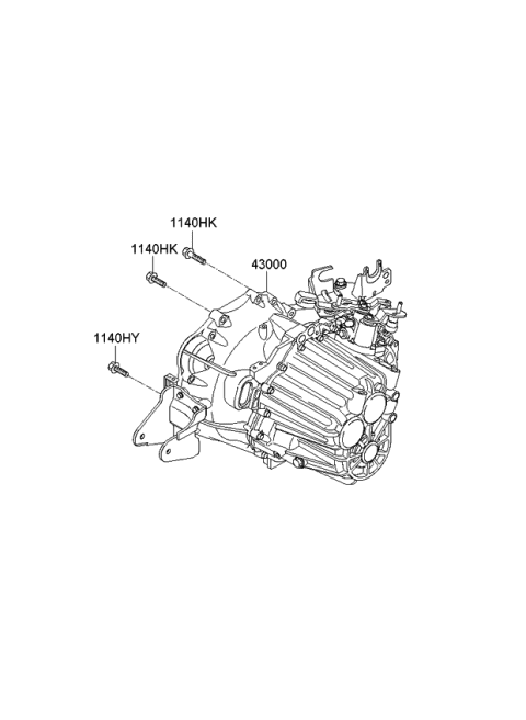 2009 Kia Optima Transaxle Assy-Manual Diagram