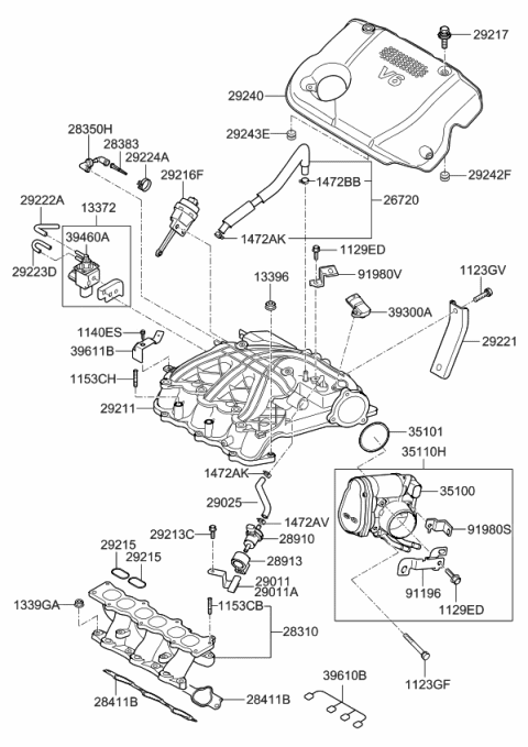 2008 Kia Optima Intake Manifold Diagram 2