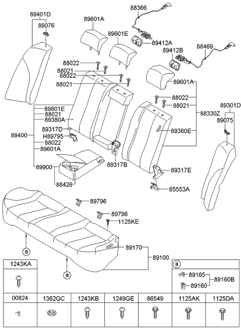 2009 Kia Optima Guide-Pole NO2 Diagram for 883962F000J7