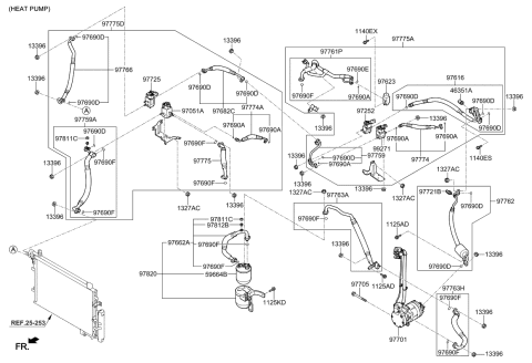 2017 Kia Soul EV Air Conditioner Compressor Assembly Diagram for 97701E4000