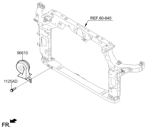 2016 Kia Soul EV Horn Diagram