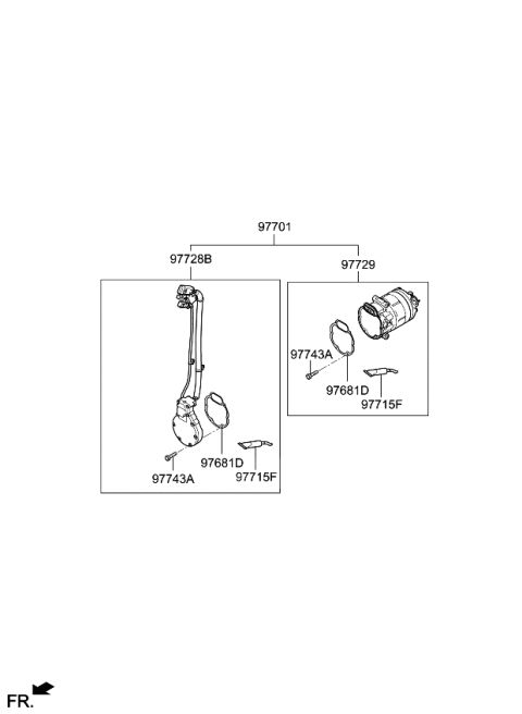 2015 Kia Soul EV Air Condition System-Cooler Line Diagram 3