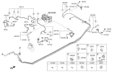 2019 Kia Soul EV Brake Fluid Line Diagram