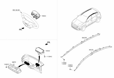 2022 Kia Niro EV Air Bag System Diagram