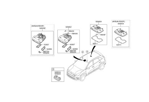 2020 Kia Niro EV Room Lamp Diagram