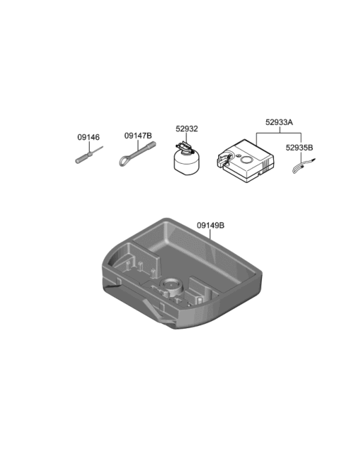 2019 Kia Niro EV Ovm Tool Diagram