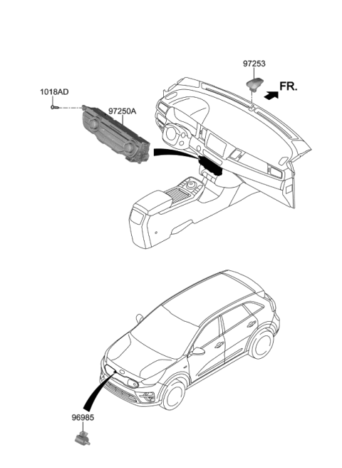 2020 Kia Niro EV Control Assembly-Heater Diagram for 97250Q4260CA