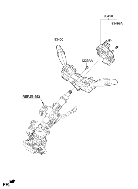 2022 Kia Niro EV Multifunction Switch Diagram