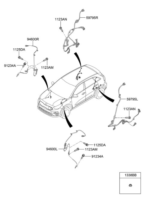 2019 Kia Niro EV Hydraulic Module Diagram