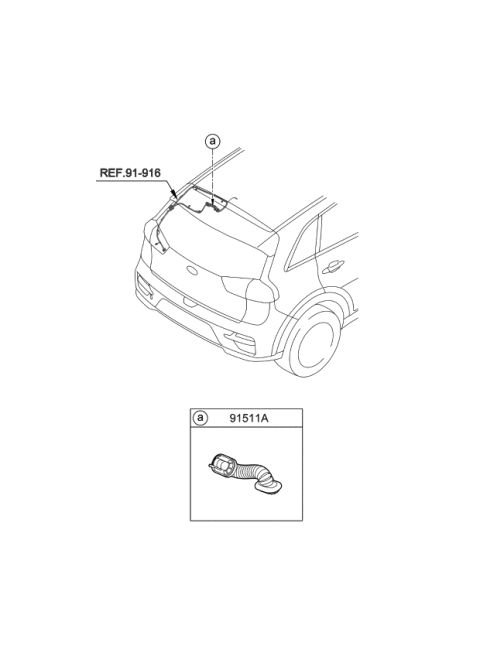 2021 Kia Niro EV Door Wiring Diagram 2